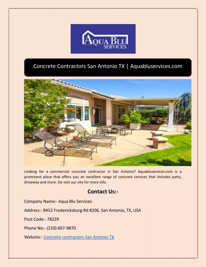 concrete contractors san antonio