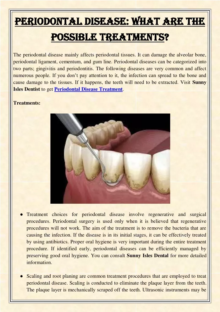 periodontal disease what are the periodontal