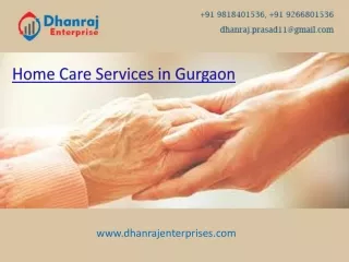 Personalized Home Care Services in Gurgaon