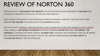 Norton 360 Security for Your computer