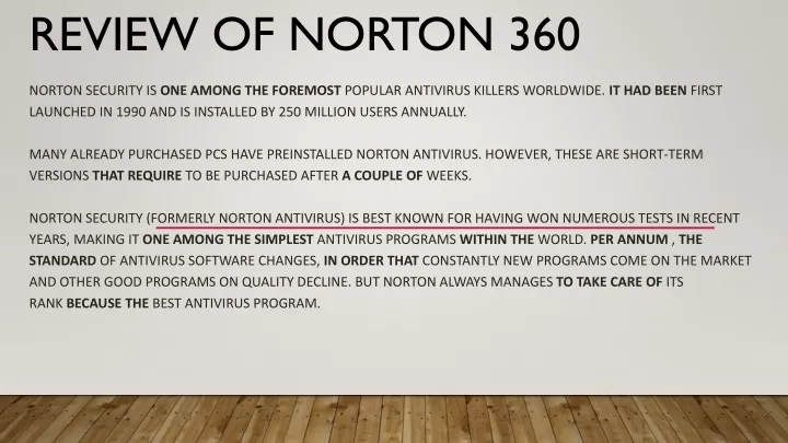 review of norton 360