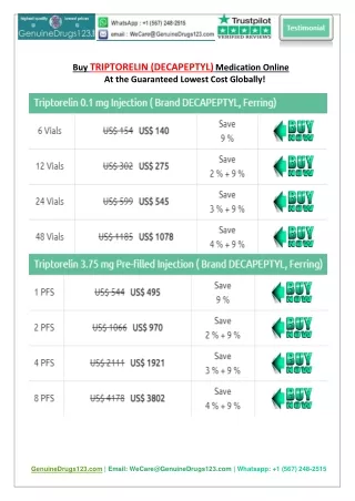 buy triptorelin decapeptyl medication online