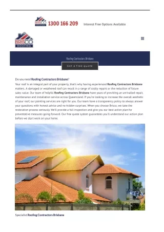 Roofing Contractors Brisbane
