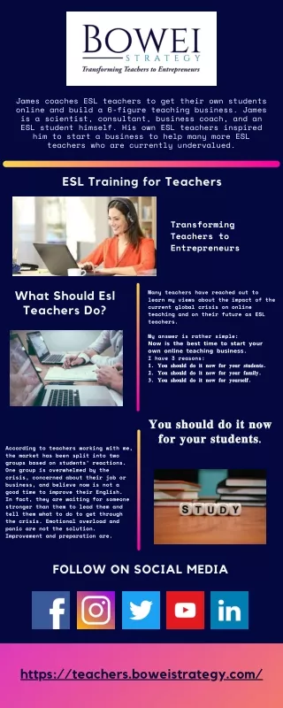 james coaches esl teachers to get their
