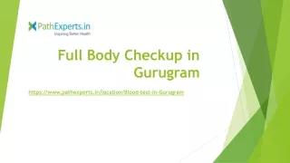 Full Body checkup in Gurugram