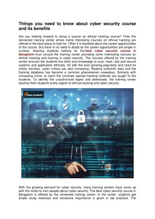 things you need to know about cyber security
