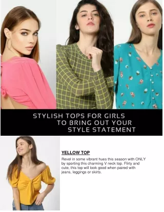 Best Stylish Tops For Girls