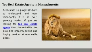Top Real Estate Agents in Massachusetts