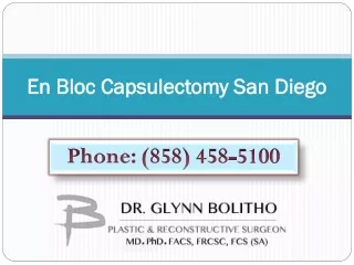en bloc capsulectomy san diego