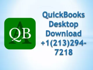 Quickbook Desktop Download  1 (213)294-7218