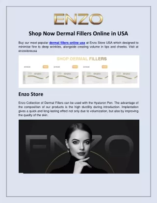Shop Now Dermal Fillers Online in USA