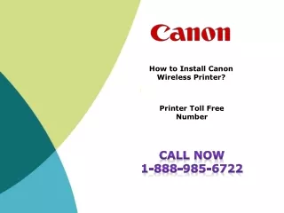 How to Install Canon Wireless Printer?