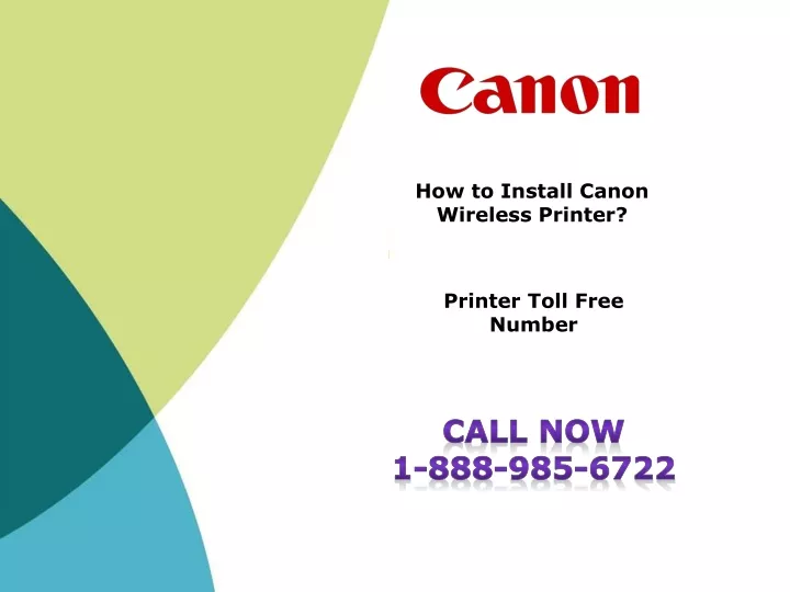 how to install canon wireless printer