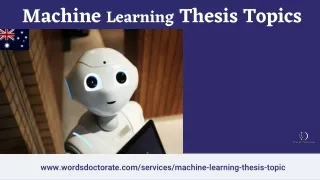 Machine Learning Thesis Topics