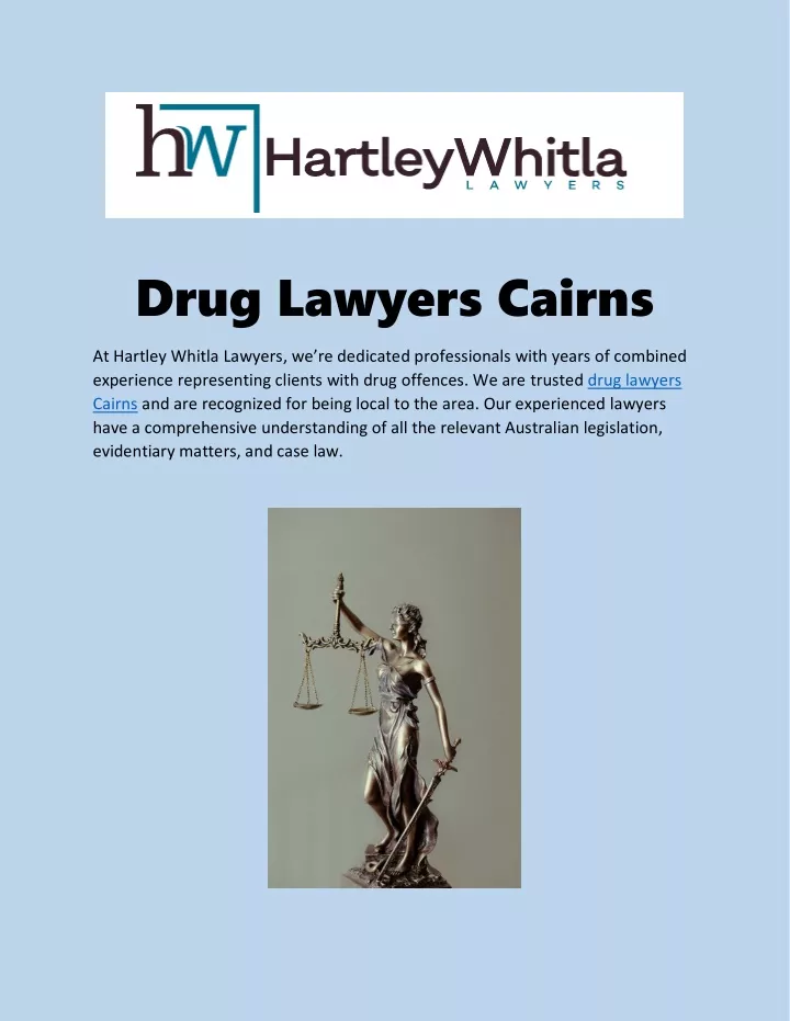 drug lawyers cairns