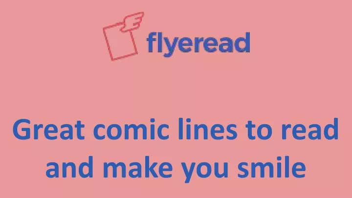 great comic lines to read and make you smile