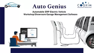 Auto Genius - ERP Software to Manage Electric Vehicle Showroom/Workshop/Garage