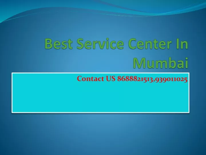 best service center in mumbai