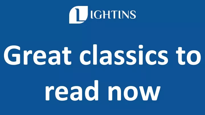 great classics to read now