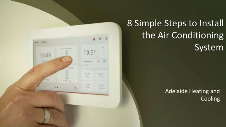 8 simple steps to install the air conditioning system