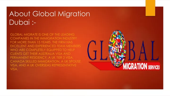 about global migration dubai