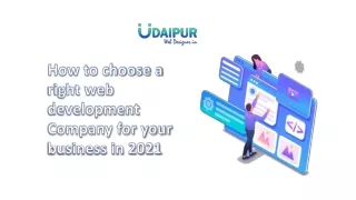How to choose a right web development Company for your business in 2021