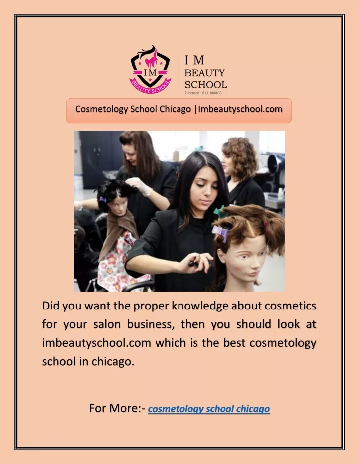 cosmetology school chicago imbeautyschool com