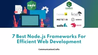 7 best node js frameworks for efficient web development
