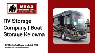 RV Storage Company |  Boat Storage Kelowna