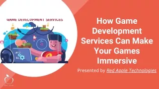 how game development services can make your games