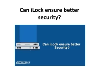 Can iLock ensure better security?