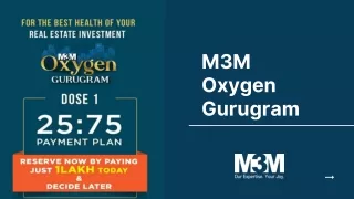 M3M Oxygen Offer Gurgaon