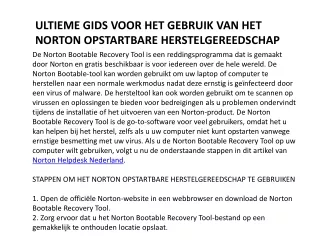 Norton Klantenservice nederland