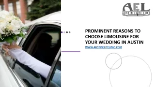 Prominent Reasons to Choose Limousine for Your Wedding in Austin