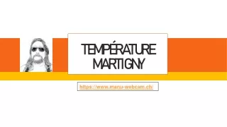 Température Martigny