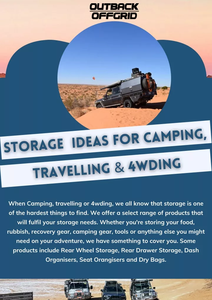 when camping travelling or 4wding we all know