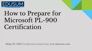 how to prepare for microsoft pl 900 certification