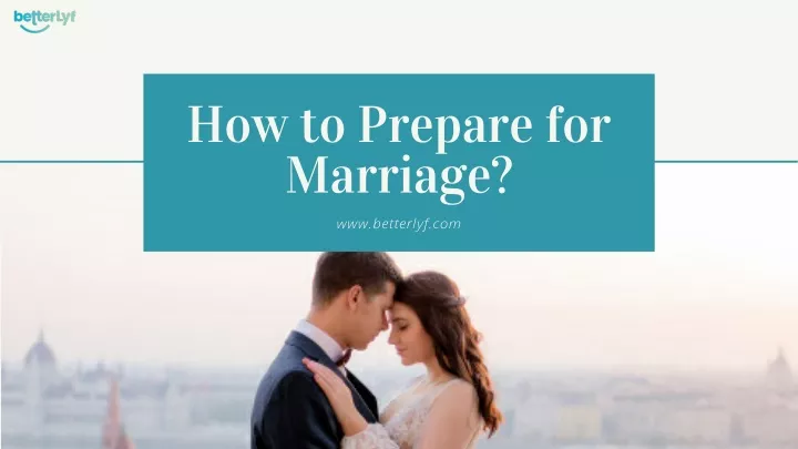 how to prepare for marriage
