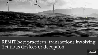 remit best practices transactions involving