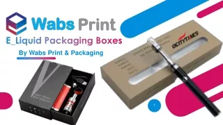 e liquid packaging boxes