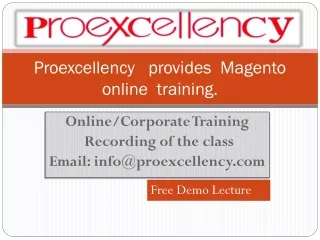 Magento  online  training