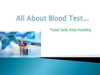 All About Blood Test...