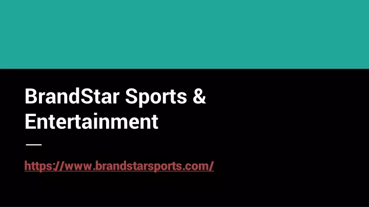 brandstar sports entertainment