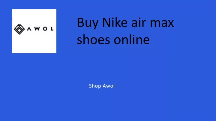 buy nike air max shoes online