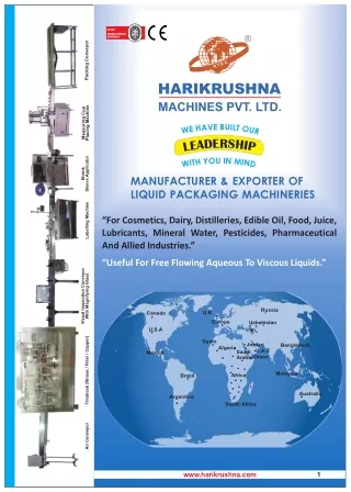 Catalogue - Harikrushna Machines Pvt. Ltd.