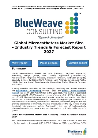 global microcatheters market awaits moderate