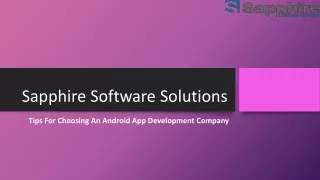 sapphire software solutions