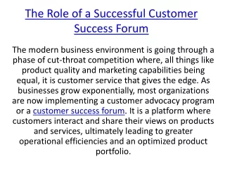 Customer success forum.docx