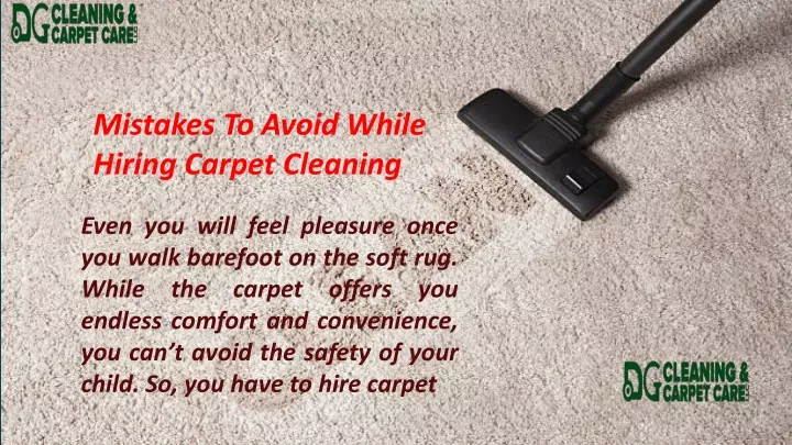 mistakes to avoid while hiring carpet cleaning