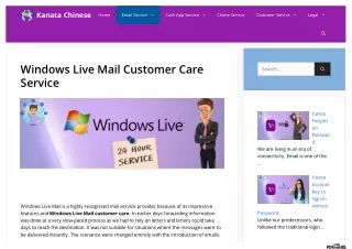 Windows Live Mail Customer Care Service - Kanata Chinese